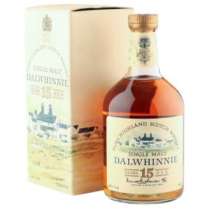 Dalwhinnie 15 Year Old Distillery Label Eighties Bottling with Box