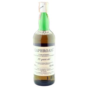 Laphroaig 10 Year Old Unblended Islay Malt Cinzano Italian Import