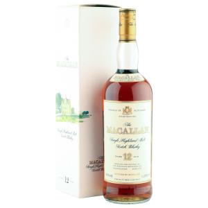 Macallan 12 Year Old Duty Free Litre Bottling with Box