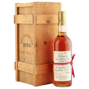 Macallan 1938 Handwritten Label Atkinson Baldwin Eighties Bottling with Box