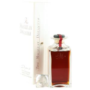 Macallan 1965 25 Year Old Crystal Decanter with Stopper and Box