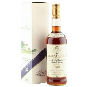 Macallan 1967 18 Year Old Vintage UK 1986 Bottling with Box