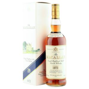 Macallan 1972 18 Year Old Very Rare UK Bottling with Box