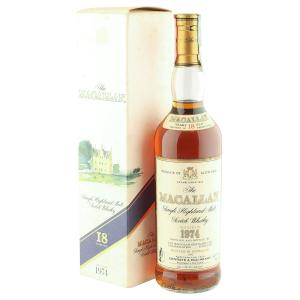 Macallan 1974 18 Year Old Italian Import with Box