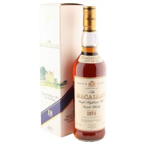 Macallan 1974 18 Year Old UK 1993 Bottling with Box