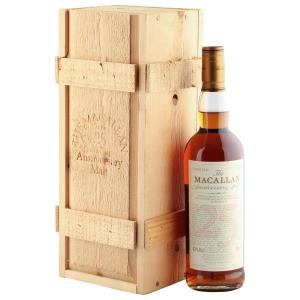 Macallan 1975 25 Year Old Anniversary Malt UK Edition with Wooden Box