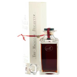 Macallan 25 Year Old Crystal Decanter with Stopper and Box