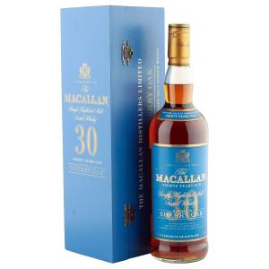 Macallan 30 Year Old Sherry Oak Blue Label with Presentation Box