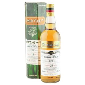 Rosebank 1990 16 Year Old The Old Malt Cask 2006 Bottling with Box