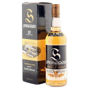 Springbank 12 Year Old Black Label Eighties Bottling with Box