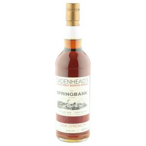 Springbank 1978 Cadenheads Cask Strength Bottling Cask 195 No 1