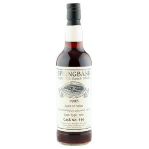 Springbank 1995 10 Year Old Cask Strength Private Bottling Port Cask 446