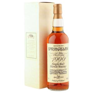 Springbank 20 Year Old Last Bottling of the 20th Century with Box
