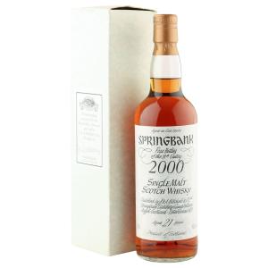 Springbank 21 Year Old First Bottling of the 21st Century with Box