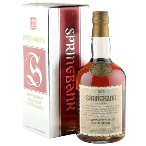 Springbank 21 Year Old Nineties John Mitchell Dumpy Bottling with Box