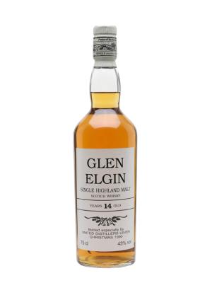 Glen Elgin 14 Year Old United Distillers Christmas 1990 Speyside Whisky