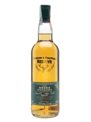 Brora 1982 Bot2002 Reserve Cask 43 Gordon MacPhail Highland Whisky