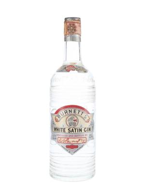 Burnetts White Satin Gin Bot1950s Spring Cap