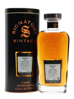 Braeval 2000 21 Year Old Signatory Speyside Whisky