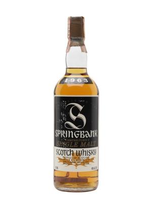 Springbank 1963 Bot1980s Campbeltown Single Malt Scotch Whisky