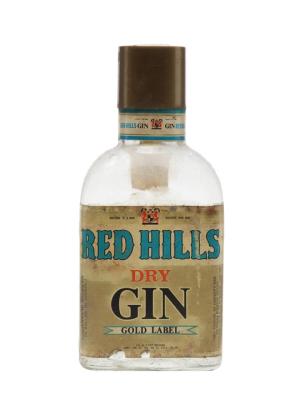 Red Hills Gold Label Dry Gin Bot1970s