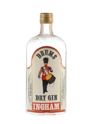Drums London Dry Gin Bot1970s Ingham