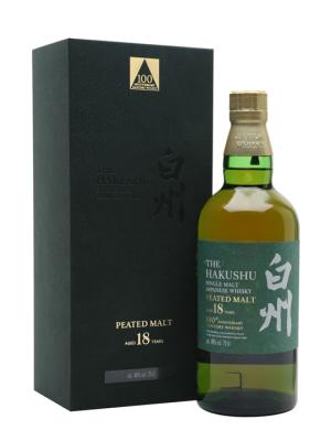 Hakushu 18 Year Old Peated Malt 100th Anniversary Japanese Whisky