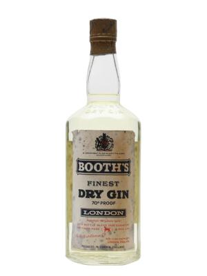 Booths Finest Dry Gin Bot1960s
