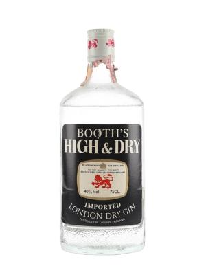 Booths London Dry Gin High Dry Bot1970s