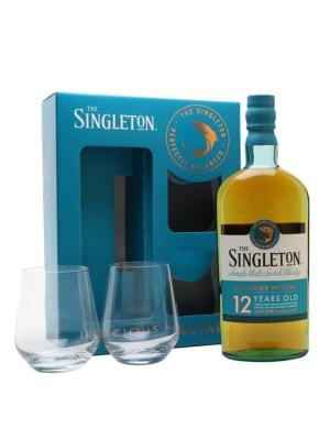 Singleton of Dufftown 12 Year Old 2 Glass Set Speyside Whisky