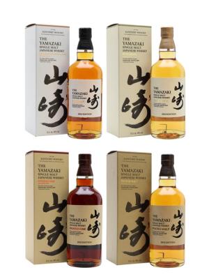 Yamazaki Tsukuriwake Cask Collection 2022 Set of 4 Bottles Japanese Whisky