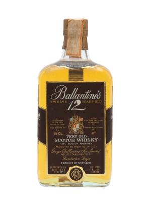Ballantines 12 Year Old Bot1980s Blended Scotch Whisky