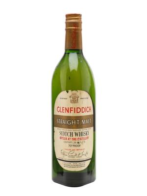 Glenfiddich Straight Malt Bot1960s Speyside Whisky