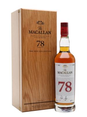 Macallan 78 Year Old The Red Collection 2020 Release Speyside Whisky