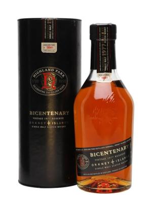 Highland Park 1977 21 Year Old Bicentenary Island Whisky