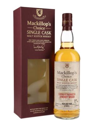 Highland Park 1991 15 Year Old Sherry Cask Mackillops Island Whisky