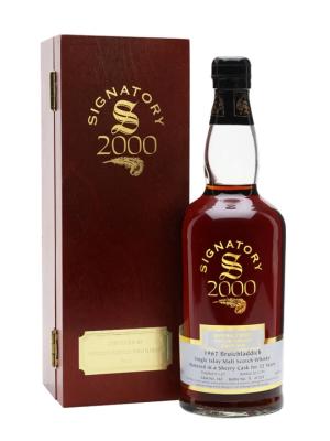 Bruichladdich 1967 32 Year Old Sherry Cask Cask 162 Signatory Islay Whisky