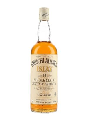 Bruichladdich 15 Year Old 43 75cl Bot1980s Islay Whisky