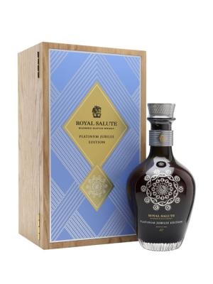 Royal Salute Platinum Jubilee Teck Corsage Brooch Blue Blended Whisky