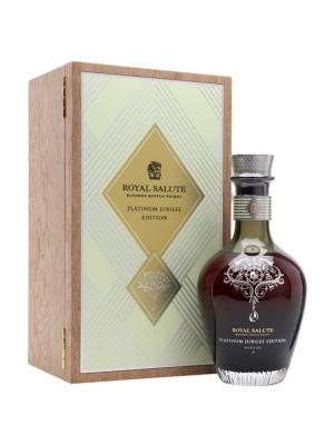 Royal Salute Platinum Jubilee Richmond Brooch Yellow Blended Whisky