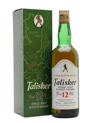 Talisker 12 Year Old Bot1980s Island Single Malt Scotch Whisky