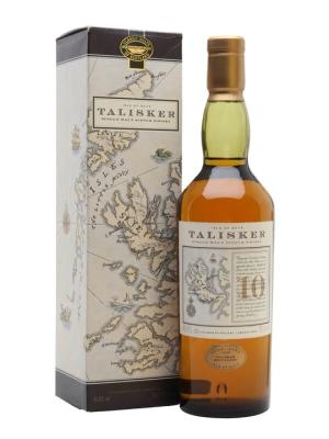 Talisker 10 Year Old Map Label Bot1990s Island Whisky
