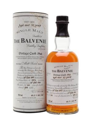 Balvenie 1966 Over 30 Year Old Cask 1896 Speyside Whisky