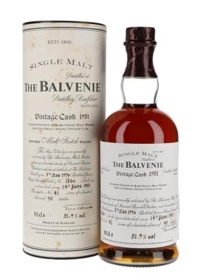 Balvenie 1951 45 Year Old Cask 1236 Speyside Whisky