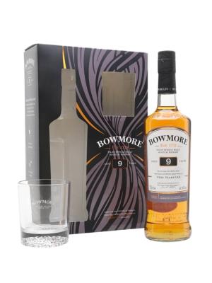 Bowmore 9 Year Old Glass Set Islay Single Malt Scotch Whisky