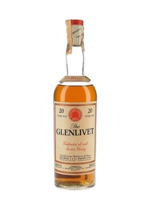 Glenlivet 20 Year Old Bot1960s Speyside Single Malt Scotch Whisky