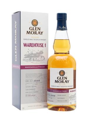 Glen Moray 2008 Manzanilla Finish Warehouse 1 Release Speyside Whisky