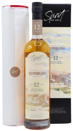 Clynelish 12 year old Spirit of Art Including Signed Print Single Cask Whisky 70cl 635 ABV
