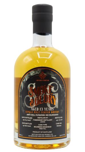 Ledaig 13 year old Heroes Heretics Smoke Glory Single Cask 800022 2007 Whisky 70cl 53 ABV