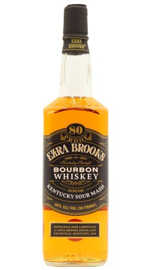 Ezra Brooks Straight Bourbon Black Label 80 Proof Whiskey 70cl 40 ABV